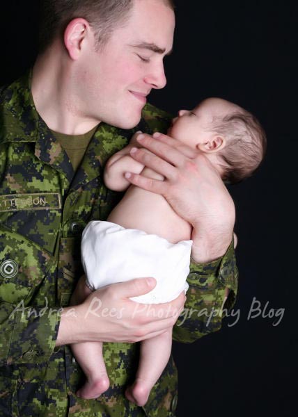 daddy and baby portrait